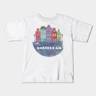 Amsterdam building Kids T-Shirt